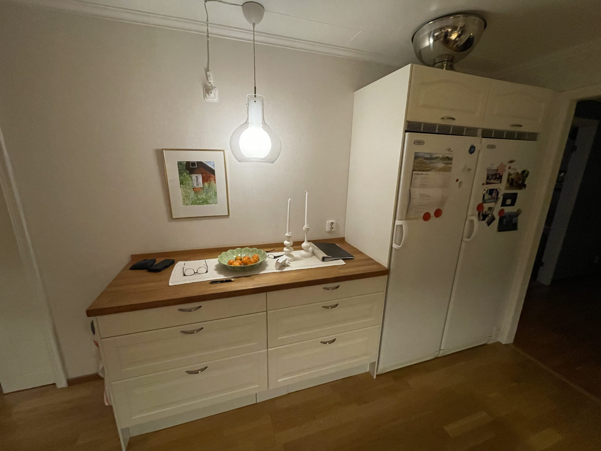 Lantligt kök i villa utanför Enköping