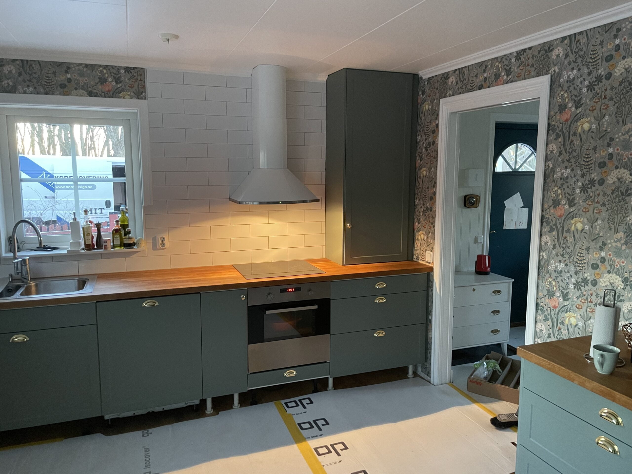 Lantligt kök i villa utanför Enköping