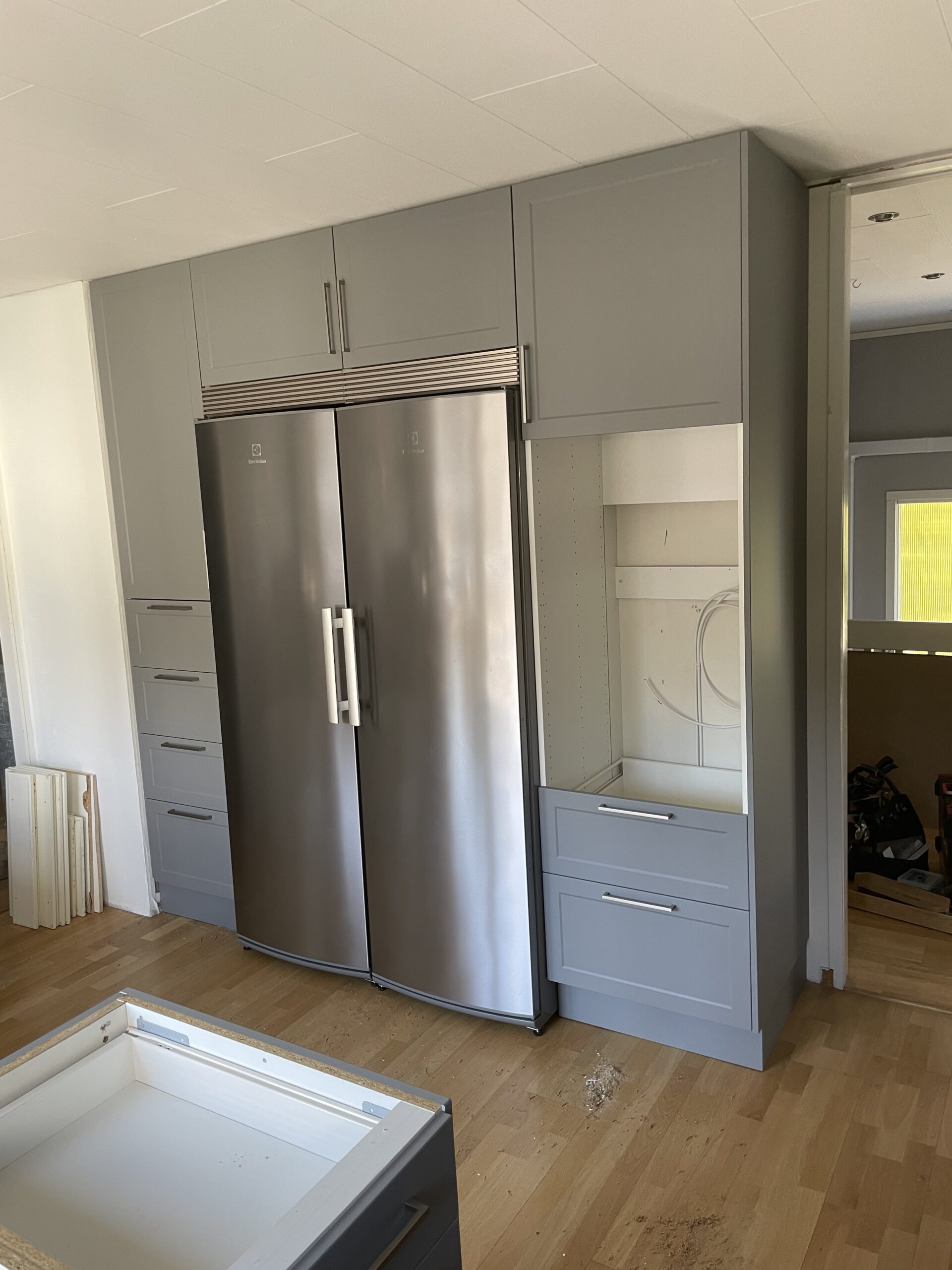 Stor köksrenovering i Skogstorp - klar på en dag!